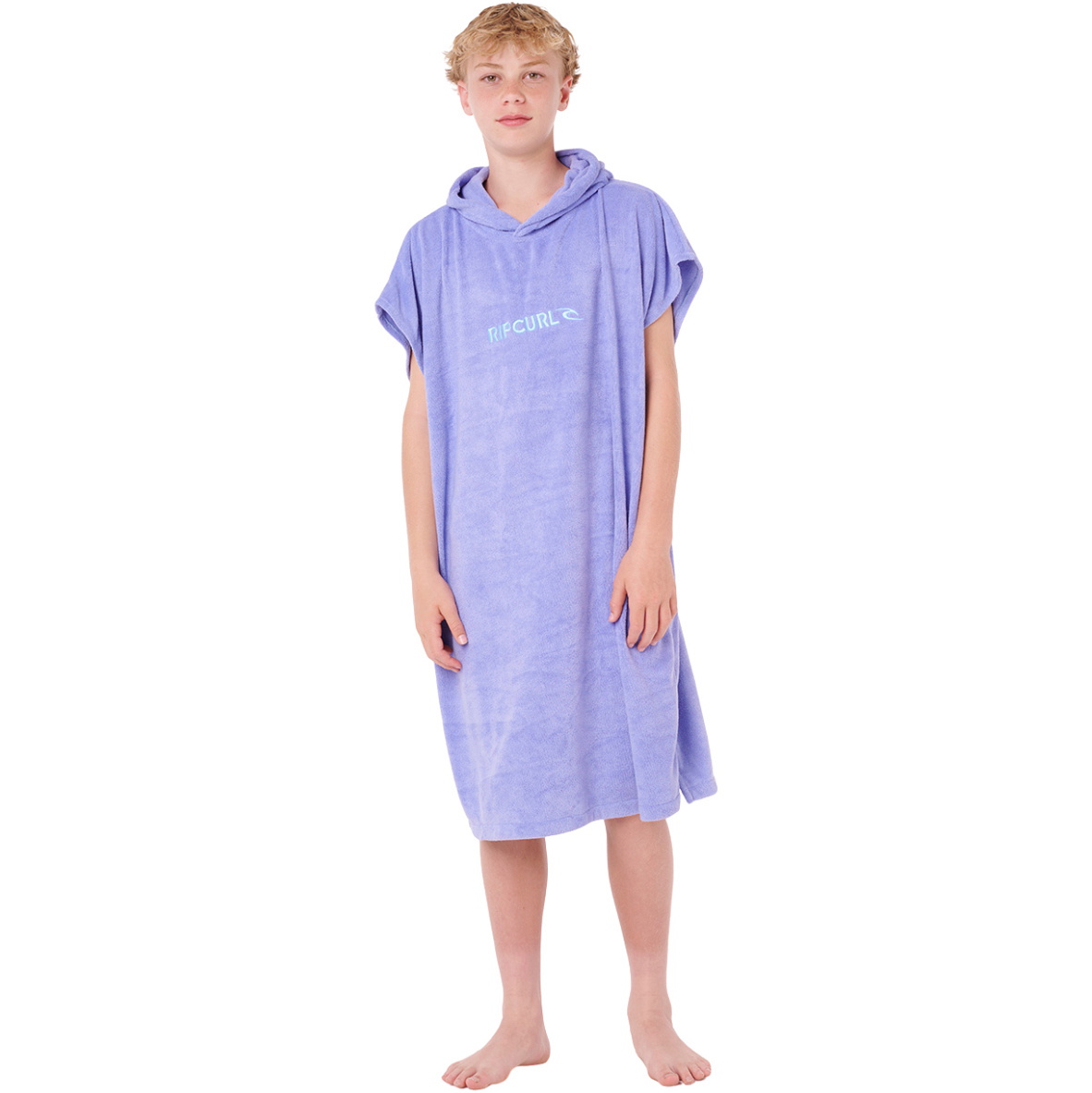 2026 Rip Curl Junior Brand Håndklæde Med Hætte 007BTO Bright Blue